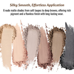 LANDMOON Nude Mini Palette, ombre brun neutre et taupe pour toutes les carnations