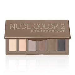 LANDMOON Nude Mini Palette ouverte, ombre taupe mat pour un look naturel durable