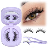 LANFLOWER cils magnétiques naturels avec applicateur, regard subtil et rapide.