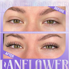 LANFLOWER pinces précision cils, application nette et contrôlée.