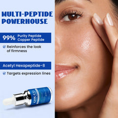 LANGCCI GHK-Cu visage, application fluide, texture soyeuse et absorption rapide.