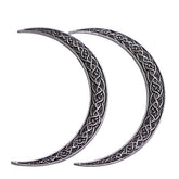 LANGHONG épingle-cheveux lune croissant Viking pour coiffure relevée élégante