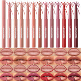 LANGMANNI ensemble de 12 crayons lèvres pour une couleur précise et longue tenue.