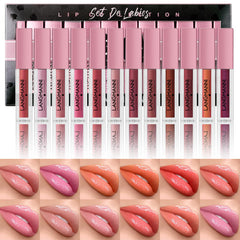LANGMANNI gloss collection teintes brillantes, éclat durable pour lèvres.