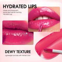LANGMANNI gloss mini-tube portable, idéal pour sac à main et retouches.
