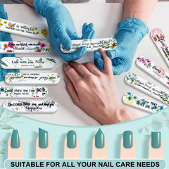 Lanties lime à ongles double-face offre deux surfaces pour une manucure précise.