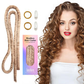Lanzhire bandeau boucles sans chaleur dore pour réveil volumineux et sans effort.