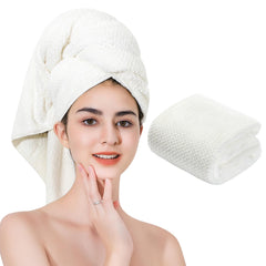 Laojbaba serviette cheveux microfibre 24x48 pour séchage rapide et doux.