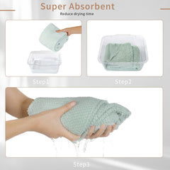 Texture microfibre douce Laojbaba pour cheveux délicats.