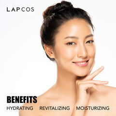 LAPCOS Masque Hyaluronique – masque posé sur le visage, confort et rafraîchissement.