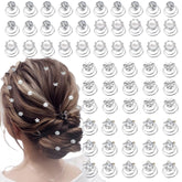 LAPOHI bijou cheveux spirale cristal, ajoutant brillance lors d'un rendez-vous ou mariage.