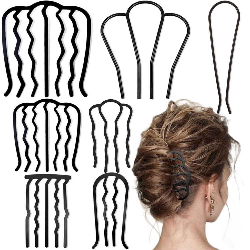 LAPOHI ensemble de 7 peignes latéraux pour cheveux, maintien fiable.