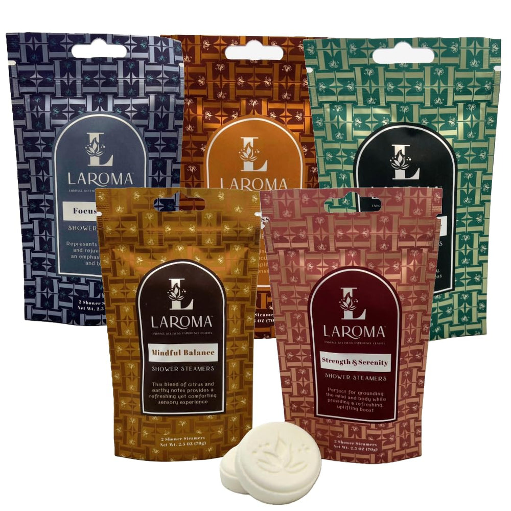 Tablettes douche Laroma coffret 5 senteurs pour un rituel bien-être quotidien.