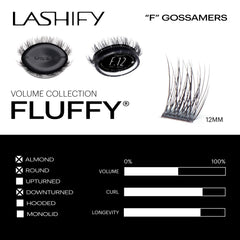 Emballage Lashify Fluffy noir prêt à l’emploi.