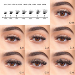 Lashify Extreme 15mm Gossamer cartouche: 12 cils Gossamer par cartouche pour densité et effet.