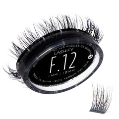 Lashify Fluffy 12mm refill noir offrant volume naturel et dimension.