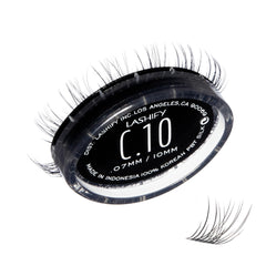 Lashify Curl Gossamer 10mm noir pour un regard naturel et durable.