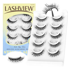 LASHVIEW cils autoadhesifs dans leur emballage, solution pratique et rapide.