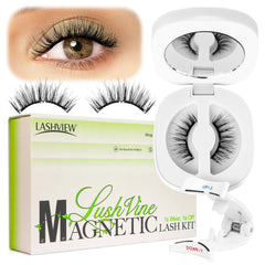 LASHVIEW cils magnetiques douce application rapide pour un regard naturel
