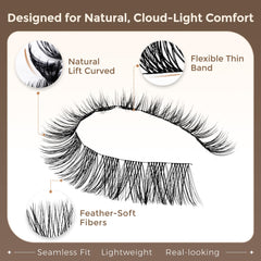 LASHVIEW NM03 bande ultra-fin assure un ajustement confortable toute la journée