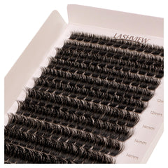 LASHVIEW NM03 cils cluster avec bande ultra-fine pour un regard naturel et confortable