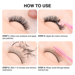 LASHVIEW Lily retrait d extensions – procédure professionnelle sûre.