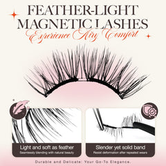 LASHVIEW soft magnets provide comfortable wear that bends with the eye