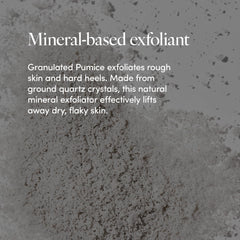 LATHER foaming foot scrub lather visible as it cleanses the skin.