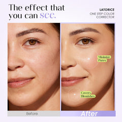 Latorice base-primer teint appliquée pour peau lisse et prête au maquillage.