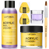 Latosol kit acrylique clair avec pinceau Kolinsky pour une application précise.