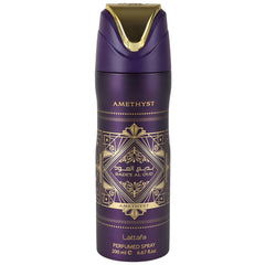 Lattafa Bade'e Al Oud Amethyst, flacon pompe élégant pour une utilisation quotidienne.