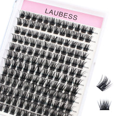 LAUBESS cils clusters 14-18mm – volume rapide pour un regard profond.