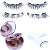 Laubess cils magnetiques ensemble-kit : application rapide sans colle pour un regard naturel.
