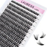 LAUBESS LASH grappes à poser soi-même cils 40D 0,05 pour un effet naturel durable.