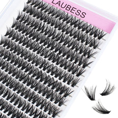 LAUBESS Lash Clusters : étape d’application initiale pour un résultat naturel.