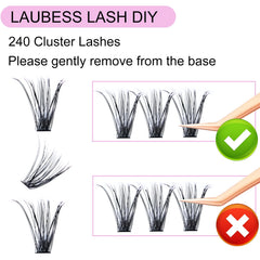 LAUBESS LASH extensions disponibles 20D 30D 40D 50D pour varier les styles.