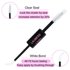 Laubess LASH tube 2 en 1 : adhésif et scellant intégrés pour cils.