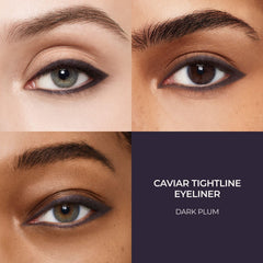 Laura Mercier Caviar Tightline Eyeliner – waterline définie avec teinte profonde prune sombre.