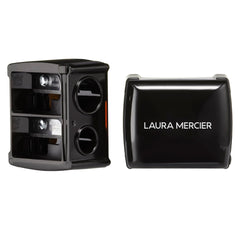 Taille-crayon Laura Mercier double face pour précision optimale des crayons lèvres, yeux et sourcils.