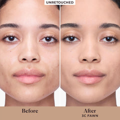 Laura Mercier – échantillon nuancier, teint homogène et léger.