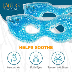 Masque L'Autre Peau, thérapie chaude avec billes flexibles, détente après une journée.