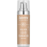 Fond de teint Lavera Hyaluron texture légère et fini lumineux pour peau naturelle