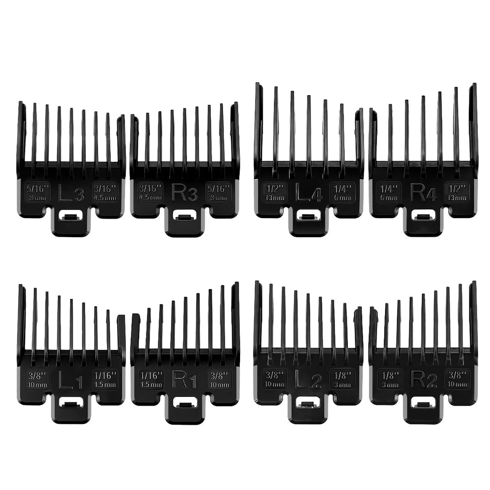 LAVEST fade-guide-set: gardes compatibles Wahl pour diverses longueurs.