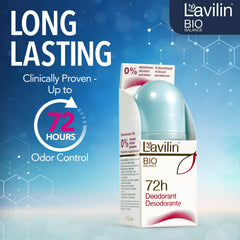 Lavilin Roll-On déodorant – vie active, protection fiable lors d'entraînements et journées chargées.