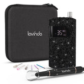 Lavinda perceuse-ongles noir strass : outil élégant pour une manucure précise.