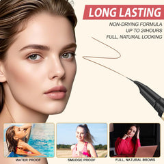 Échantillon de teinte brun doux de LAVONE sur peau pour couleur naturelle.
