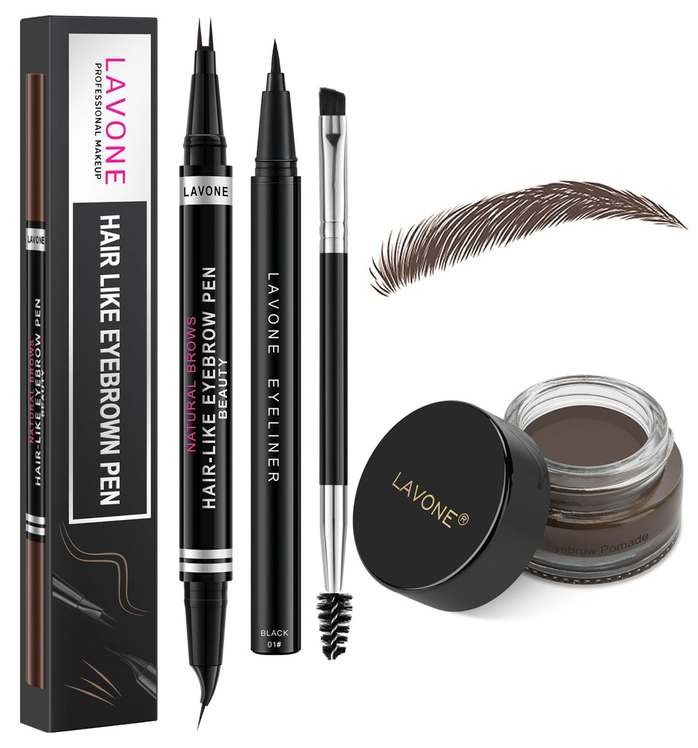 LAVONE kit sourcils effet poils : rendu naturel et longue tenue.