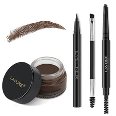 LAVONE kit-sourcils-tampon-pomade: définition longue durée.
