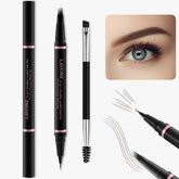 LAVONE stylo sourcils 2-en-1 en action pour un look naturel