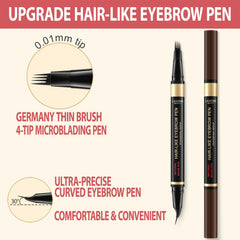 Stylo LAVONE sourcils pointe arqué précise pour dessiner les poils.